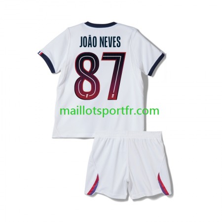 Maillot de Foot Paris Saint Germain Joao Neves 87 Enfant Exterieur 2026/27